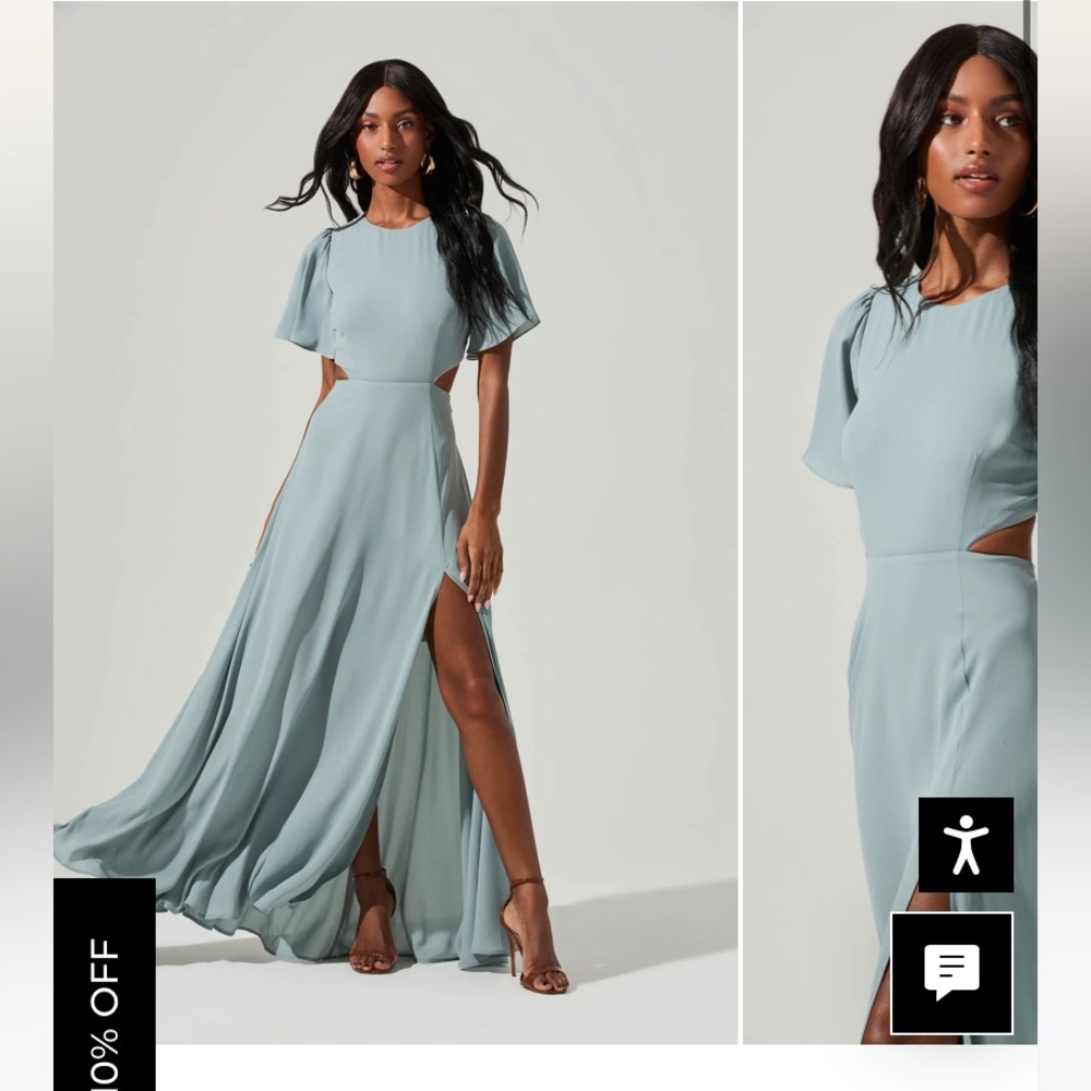 NWT ASTR the Label Katrina flutter sleeve dress